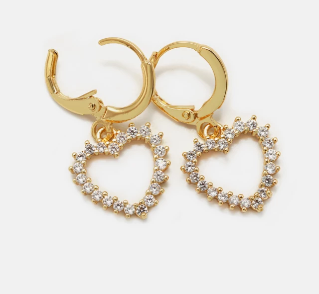 Classy Heart Earrings