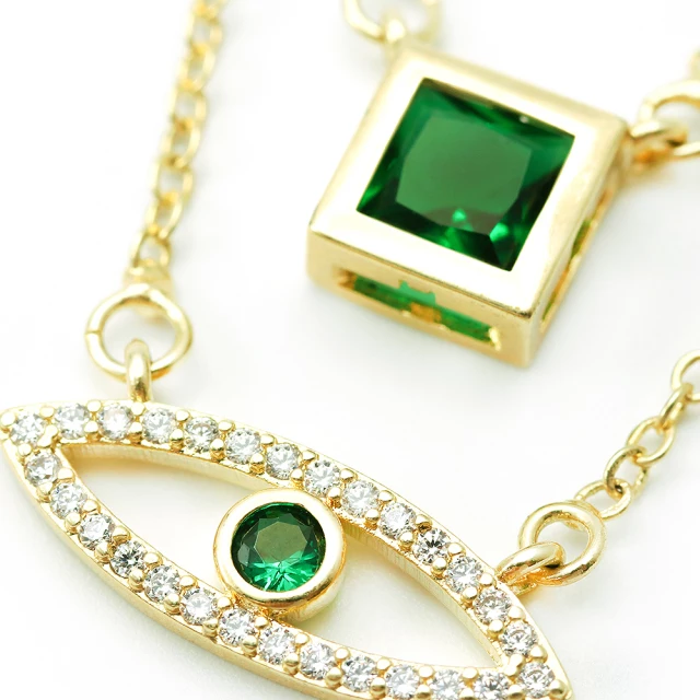 Double Layer Eye Neclace