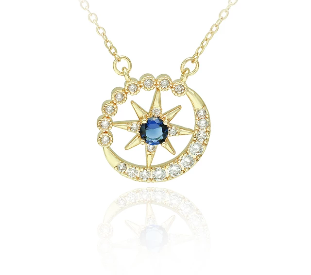 Brightest Star near the Moon Necklace