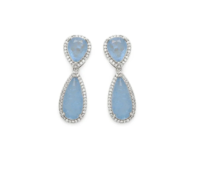 Blue Fusion Drop Earrings