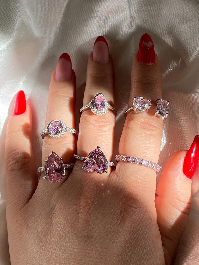 Pink Love 925 Silver Ring