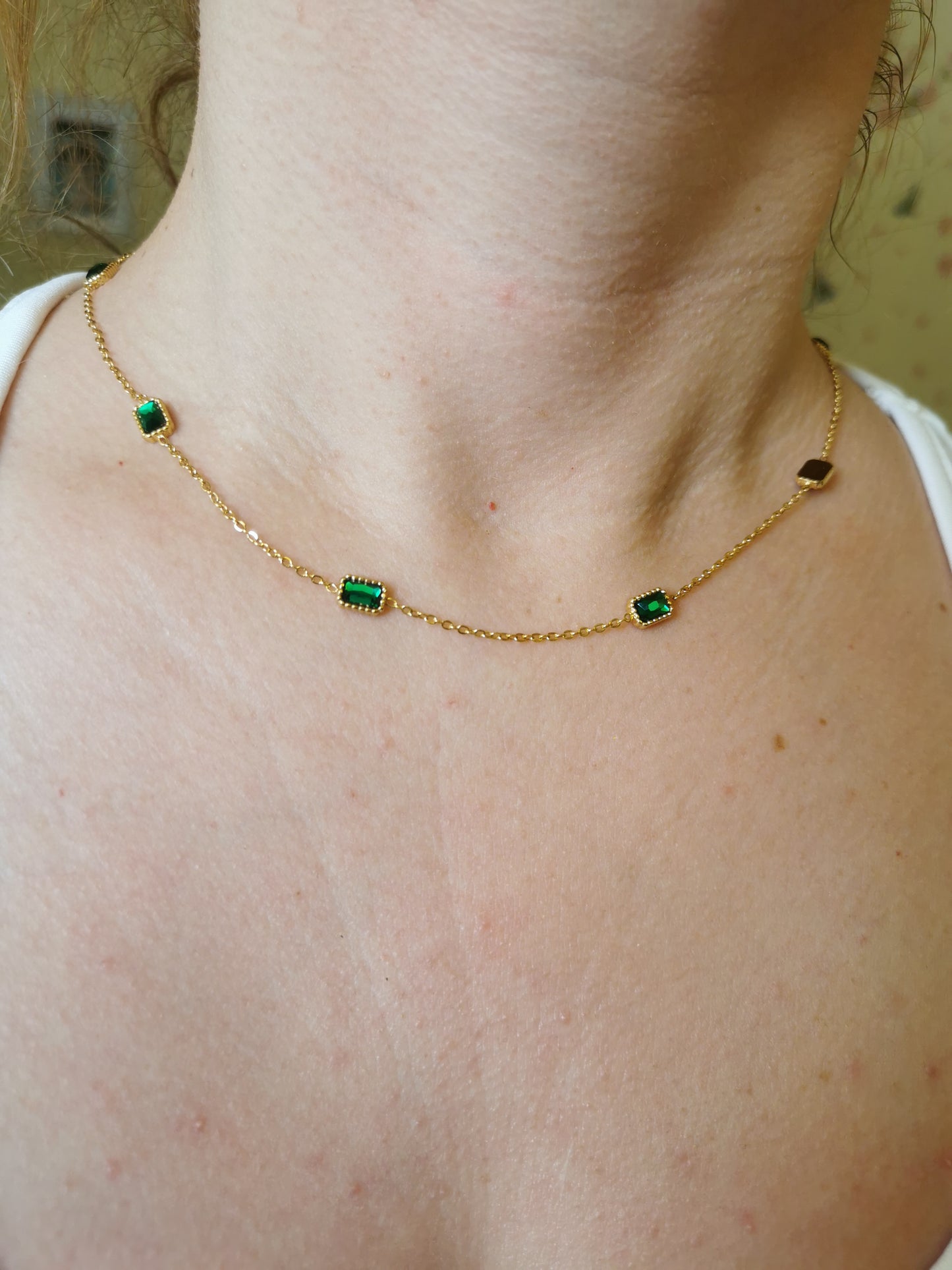 Emeralds and Hope Necklace