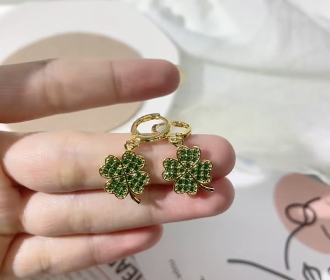 Lucky 4 Leaf Earrings
