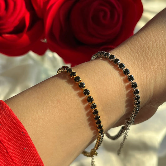 Tennis Zircon 3mm Adjustable Bracelet