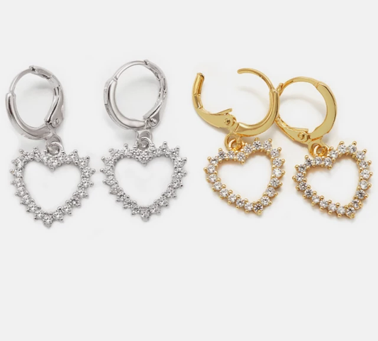 Classy Heart Earrings