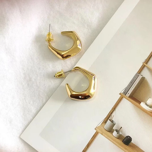 Arch Gold Earrings