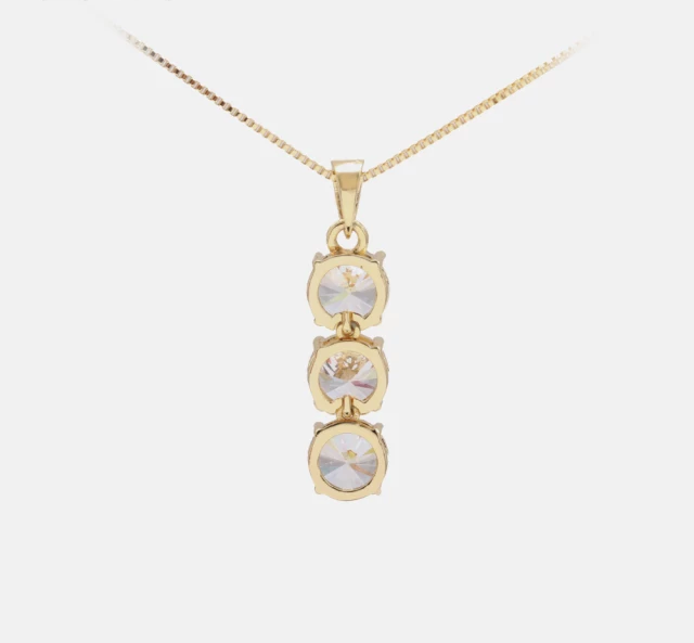 3 Drop of Diamonds Necklace