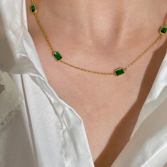 Emeralds and Hope Necklace