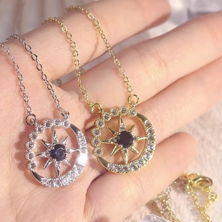 Brightest Star near the Moon Necklace
