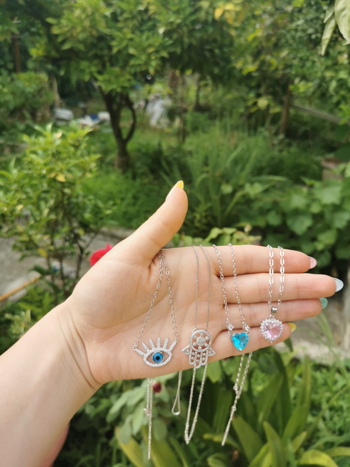 Blue Heart Necklace